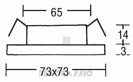 Светильник  потолочный врезной Brumberg recessed spots for furnitures - 2359.07