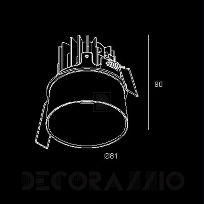 Светильник  потолочный врезной Delta Light Diro - 202 14 28122 C