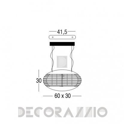 Светильник  потолочный подвесной Penta Tocco - 0405-23-20-BK