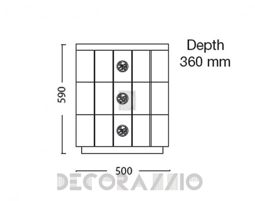 Тумба прикроватная Lineas Taller NMH5036 - NMH5036