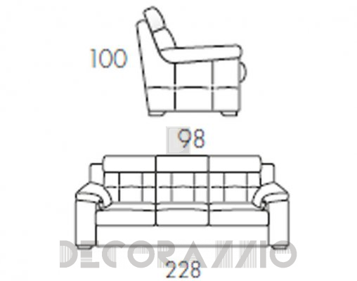 Диван Rigosalotti DLD35RE - DLD35RE