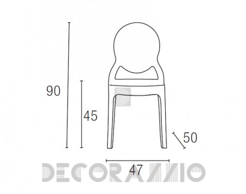 Стул Contral 411 - 411 BL nero