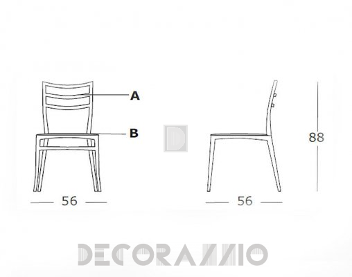 Стул Casprini SABRINA - SABRINA hard seat 4