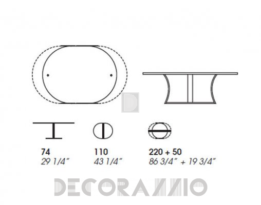 Обеденный стол Potocco 834 TO - 834 TO