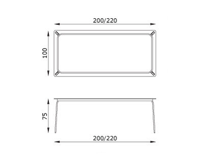 Обеденный стол Fasem Ande   T180 - Ande   T180