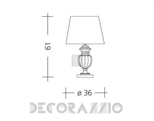 Светильник  настольный (Настольная лампа) Baga Patrizia Garganti CM. 548 - CM. 548