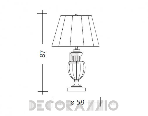 Светильник  настольный (Настольная лампа) Baga Patrizia Garganti CM. 519 - CM. 519