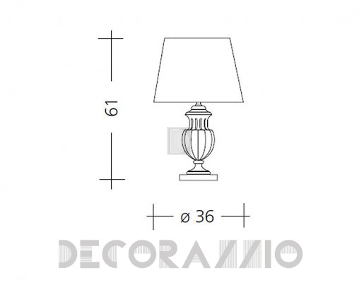 Светильник  настольный (Настольная лампа) Baga Patrizia Garganti CM. 523 - CM. 523