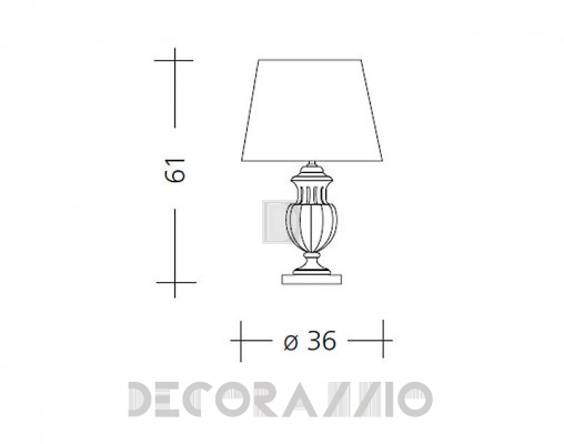 Светильник  настольный (Настольная лампа) Baga Patrizia Garganti CM. 549 - CM. 549