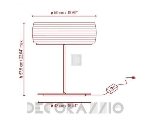 Светильник  настольный (Настольная лампа) Bover INARI MESA - INARI MESA