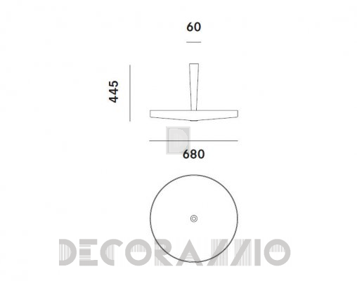 Светильник  потолочный накладной Prandina EQUILIBRE HALO C3 - EQUILIBRE HALO C3