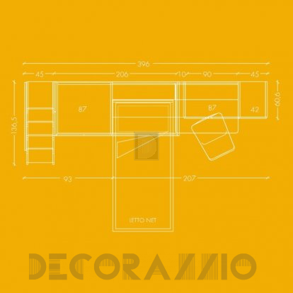 Комплект в детскую Clever Camerette a Soppalco - Cl41