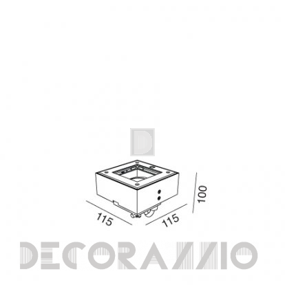 Светильник уличный напольный врезной (Светильник точечный) Wever & Ducre MINI AURORA SQUARE - 10446