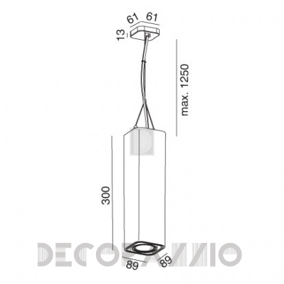 Светильник  потолочный подвесной (Люстра) Wever & Ducre DOCUS P LONG - 12293