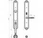 Ручки для распашных дверей подвижные Mestre DECORATIVE DOOR IRONMONGERY 2013 - 0J2903.Z00.01