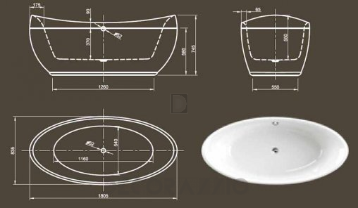 Акриловая ванна Knief & CO AQUA PLUS - 0100-083