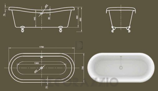 Акриловая ванна Knief & CO AQUA PLUS - 0100-073