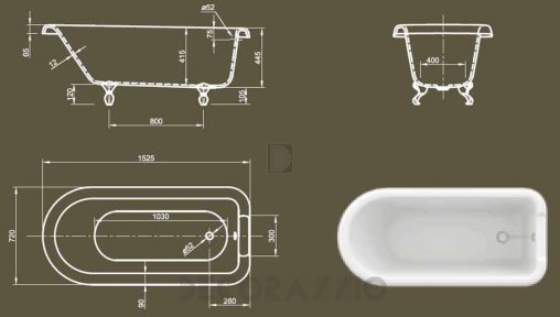 Акриловая ванна Knief & CO AQUA PLUS - 0100-065