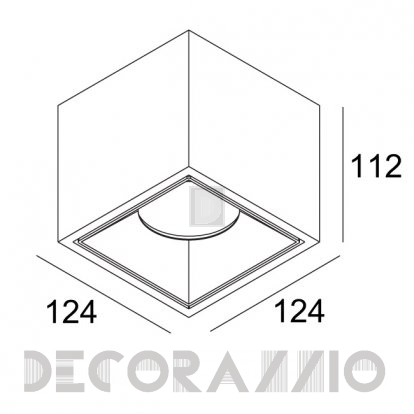 Светильник  потолочный накладной (Светильник точечный) Delta Light BOXY - 251 72 21 821 B-B