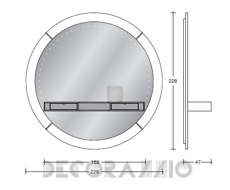 Зеркало навесное Vismara Design Modern - stargate-big-mirror-modern