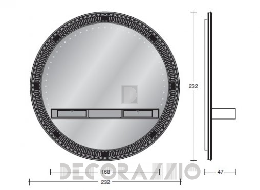 Зеркало навесное Vismara Design Art Deco - stargate-big-mirror-artdeco