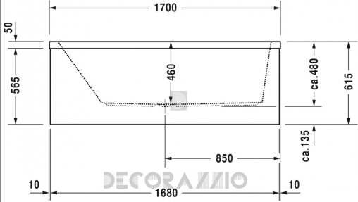 Акриловая ванна Duravit Vero - 760133000CE1000