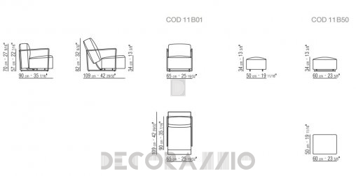 Кресло Flexform A.B.C - 11B01