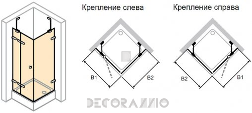 Душевая перегородка Huppe Enjoy - 4R0580