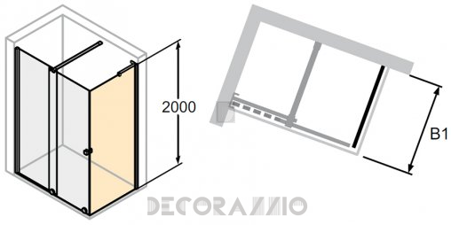 Душевая перегородка Huppe Xtensa - XT0301