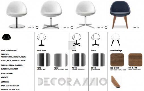 Кресло Tonon steel & softseating for dining - 048.71