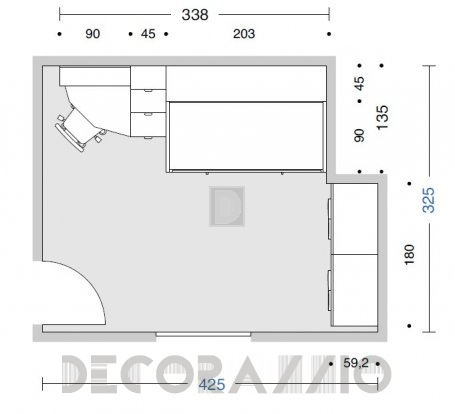 Комплект в детскую Doimo Cityline Bunk beds - composizione-902