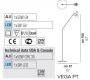 Светильник  напольный (Торшер) Vistosi Vega - vega-pt
