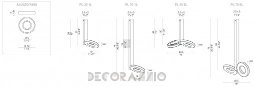 Светильник  потолочный  (Светильник) Light4 Aluled - ring PL 30 2L