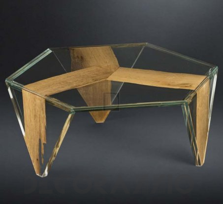 Кофейный, журнальный столик VG New Trend Glass And Wood - 7511860.00