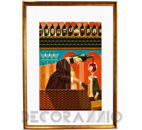 Картина Mambo Unlimited Ideas Illustration - wine-market-gold