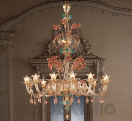 Светильник  потолочный подвесной (Люстра) De Majo Veneziano - 8004 K12