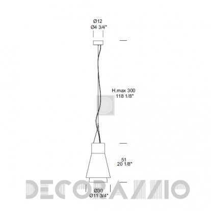 Светильник  потолочный подвесной (Люстра) Leucos Trigona - 0003622