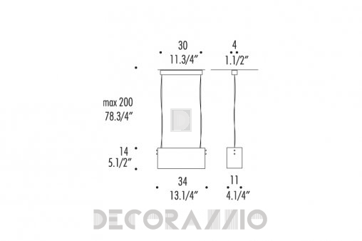 Светильник  потолочный подвесной (Люстра) Leucos Vittoria - 0003248