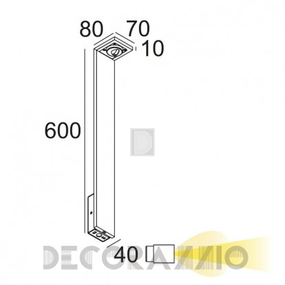 Светильник уличный напольный накладной (Светильник) Delta Light ELBO - 223 36 83 B