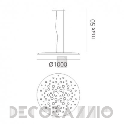 Светильник  потолочный подвесной (Люстра) Artemide Silent Field - 1013020A