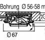 Светильник  потолочный врезной (Светильник точечный) Brumberg recessed spots for furnitures - 2461.07