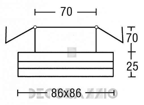 Светильник  потолочный врезной (Светильник точечный) Brumberg recessed spots for furnitures - 2673.02