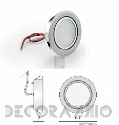 Светильник  потолочный/настенный врезной (Светильник точечный) Egoluce Zen Led - 6365.01