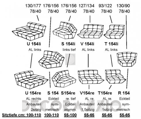 Диван модульный Bretz Cloud7 - U154_1