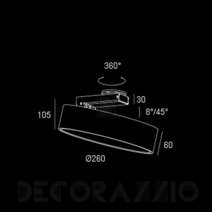 Светильник  потолочный накладной Delta Light Supernova - 274 88 2515 W