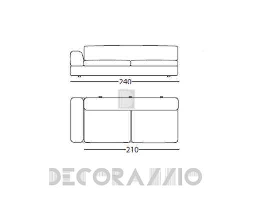 Диван модульный Arflex 1759+1864 - 1759+1864