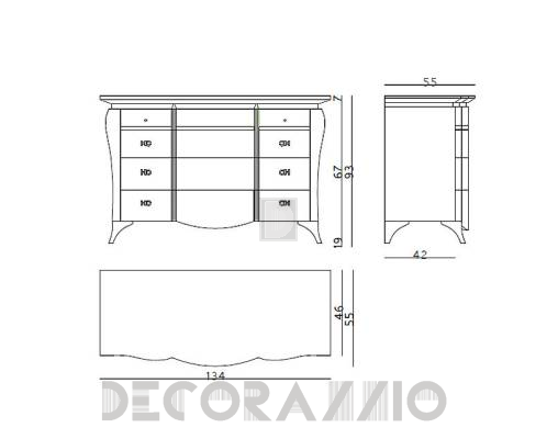 Комод Carpanese 3073 - 3073