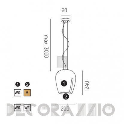 Светильник  потолочный подвесной Molto Luce ZITA - 532-12005