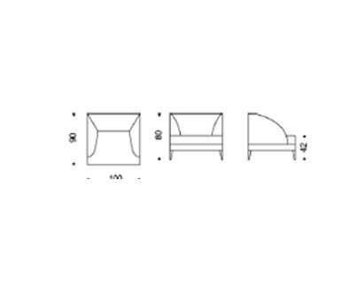 Кресло Noir BENTLEY 2 - BENTLEY 2