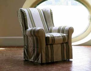 Кресло Biba Salotti carlotta Poltrona con balza, carlotta Poltrona con balza